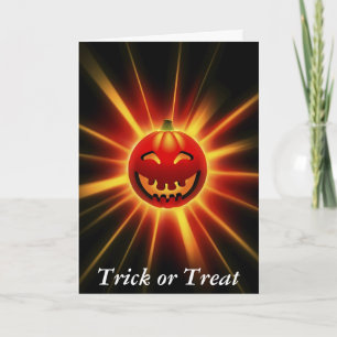 Jack O. Lykta - (roligt) Halloween Greating kort, Kort