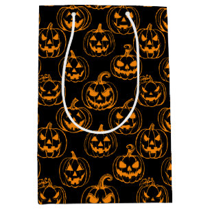 Jack-o-lyktor Mönster.Orange Black BG