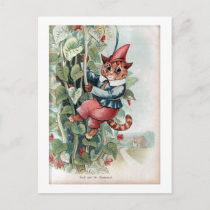 Jack och Beanstalk, Louis Wain Vykort