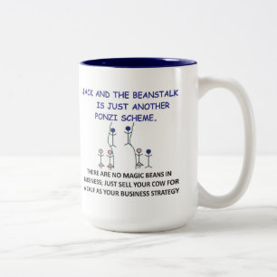 JACK OCH BEANSTALK..mugg. Två-Tonad Mugg