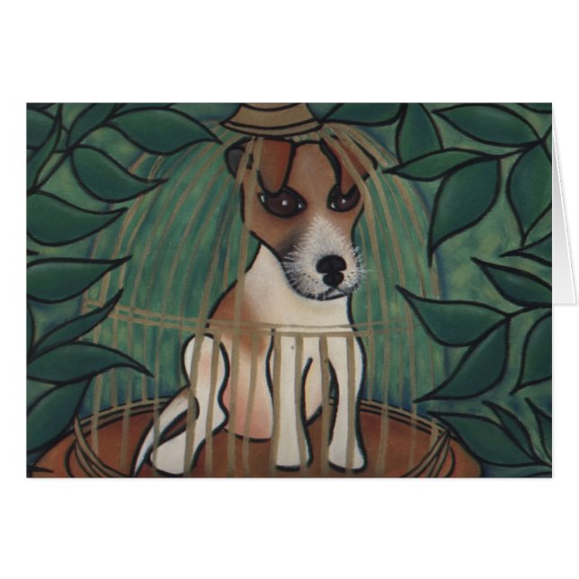 Jack och fågelburen av Robyn Feeley Hälsningskort (Framsidan Horizontal)