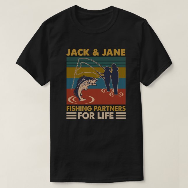Jack och Jane Fishing Shirt T (Design framsida)