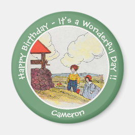 Jack och Jill Mor Goose Födelsedagsfest Items Magnet