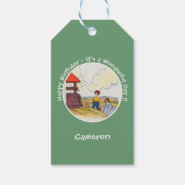 Jack och Jill Mor Goose Födelsedagsfest Items Presentetikett