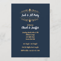 Jack och Jill Rullningsfest Inbjudan