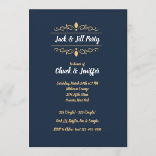Jack och Jill Rullningsfest Inbjudan
