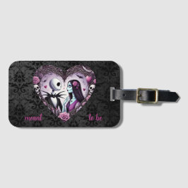 Jack och Sally Goth Valentine Bagagebricka