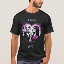 Jack och Sally Goth Valentine T Shirt