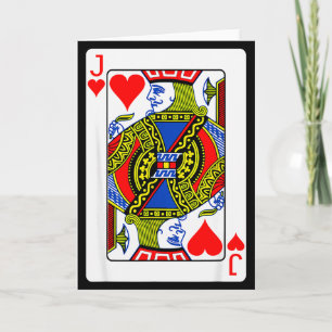 Jack Of Hearts spelkort Valentine kostym Kort