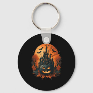 Jack O'Lantern Ansikte Halloween Pumpkin Spooky Nyckelring