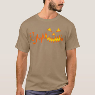 Jack O'Lantern Ansikte Halloween Pumpkin Stethosco T Shirt