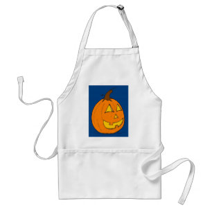 Jack o'Lantern Blue Apron Förkläde