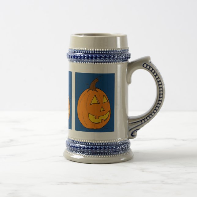 Jack o'Lantern Blue Stein Sejdel (Höger)
