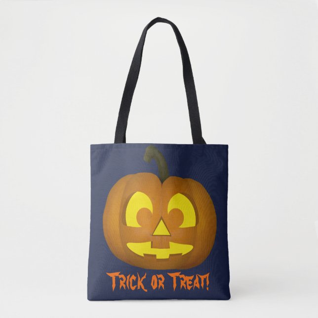 Jack O'Lantern Bus eller godis Tygkasse (Framsida)