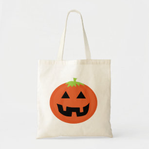 Jack o'Lantern Halloween Bag Tygkasse