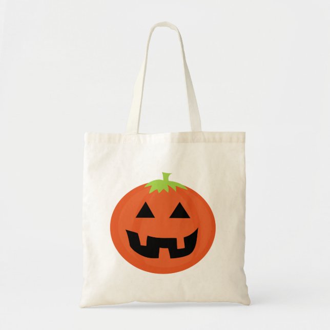 Jack o'Lantern Halloween Bag Tygkasse (Framsidan)