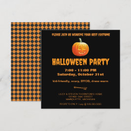 Jack O'Lantern Halloween fest Inbjudningar