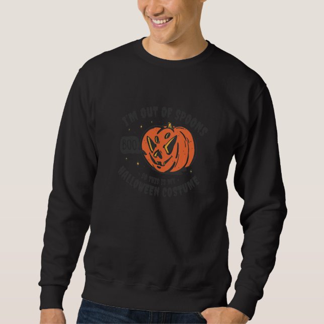 Jack O'lantern Halloween Högtid Pumpa Lång Ärmad Tröja (Framsida)