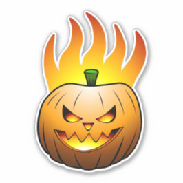 Jack O'lantern Halloween-pumpa Klistermärken