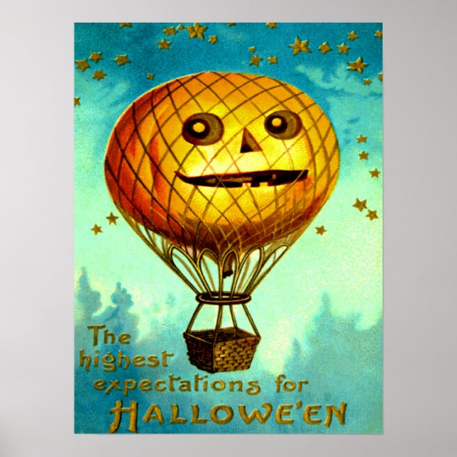 Jack O'Lantern Luft Balloon Poster (Framsidan)