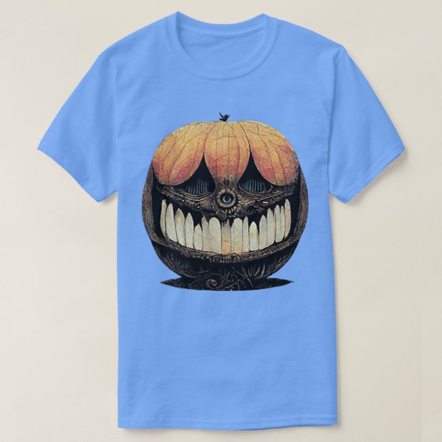 Jack O'Lantern Manga Horror Stil T Shirt (Design framsida)