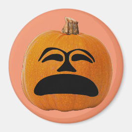 Jack o'Lantern Olycklig Ansikte, Halloween Pumpkin Magnet