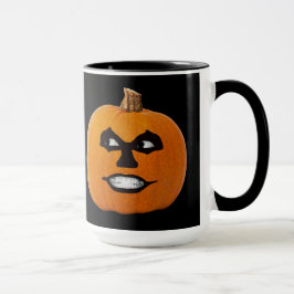 Jack o'Lantern Sinister Ansikte, Halloween Pumpkin Mugg