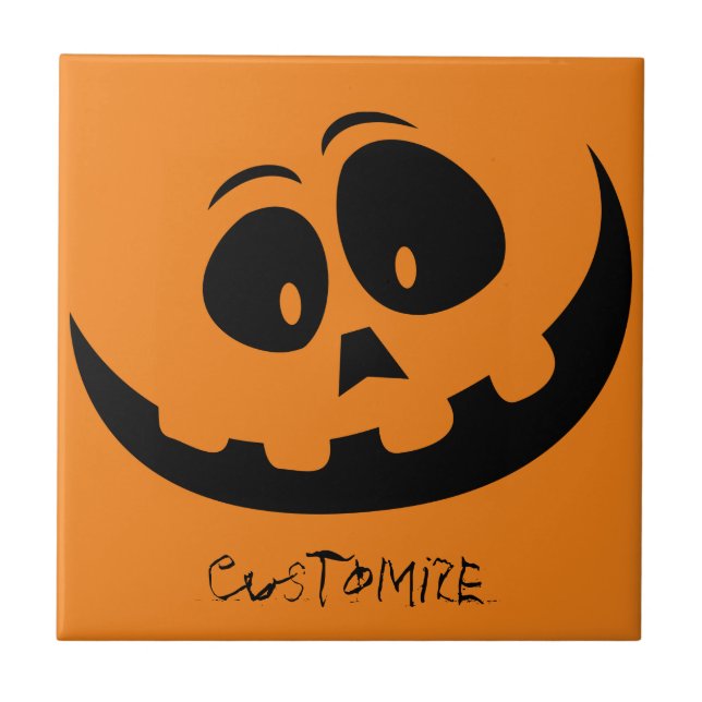 Jack O'lantern Smile Thunder_Cove Kakelplatta (Framsidan)