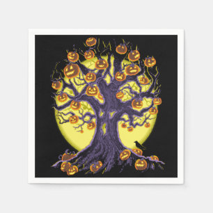 Jack O'Lantern Träd Pappersservett