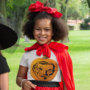 Jack O'Lantern Vampire Ansikte Halloween Girls Tee