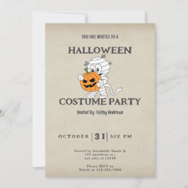 Jack-O'Lantern Vintage Halloween Inbjudningar