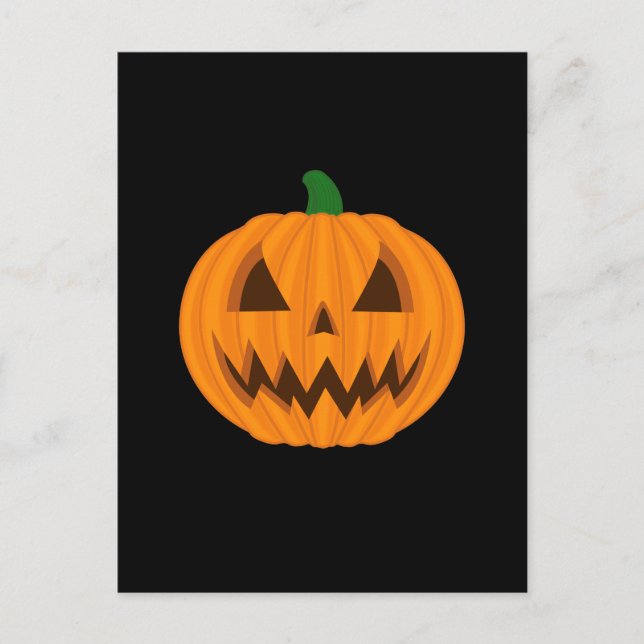 Jack o'lantern vykort (Framsida)