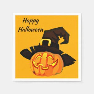 Jack O'Lantern Witch Happy halloween Party Pappersservett
