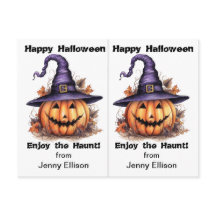 Jack o'Lantern Witch School Party Halloween Card