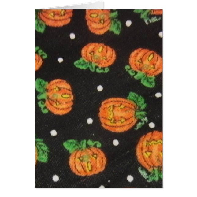 Jack O'Lanternor Hälsningskort (Framsidan)