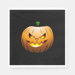 Jack O'lanterns Halloween Natt Pappersservett