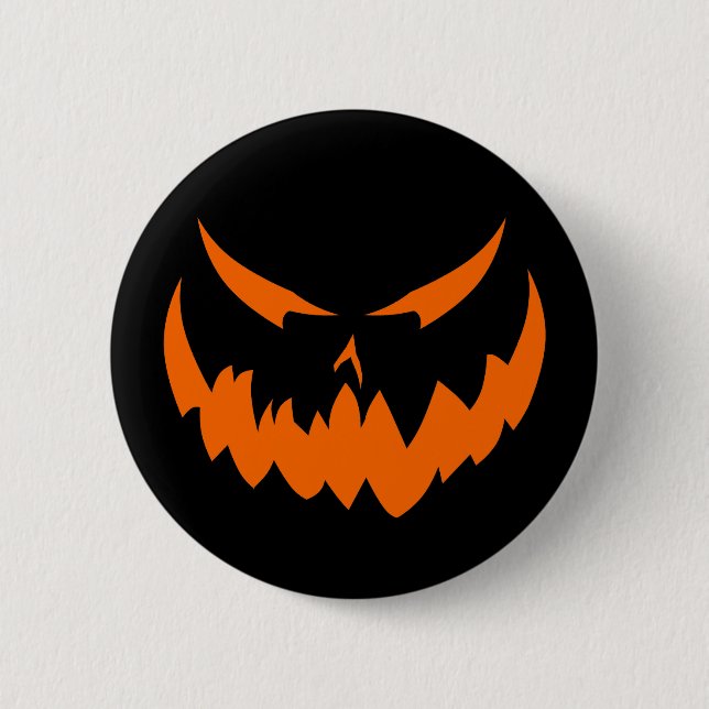 jack-O'lyktaansikte II, orange Knapp (Framsida)