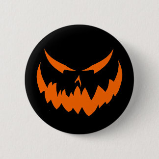 jack-O'lyktaansikte II, orange Knapp
