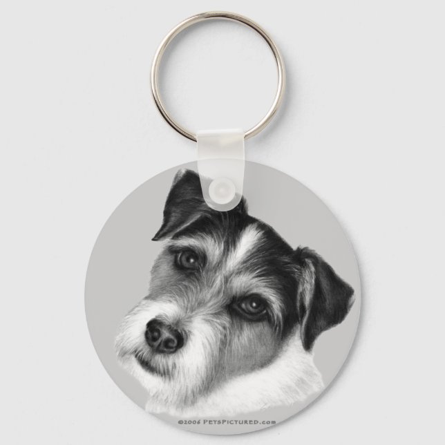 Jack (Parson) Russell Terrier Nyckelring (Framsida)
