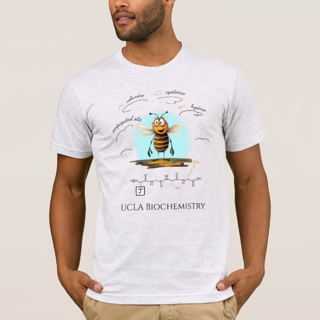 JACK peptid, Bee-6 med anpassningsbar, ljus T Shirt (Framsida)