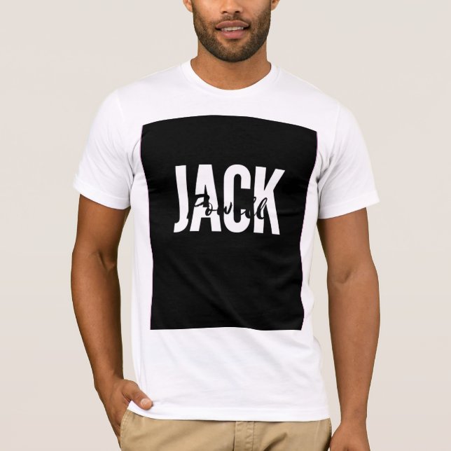Jack Powell-tshirt skräddarsydd T Shirt (Framsida)