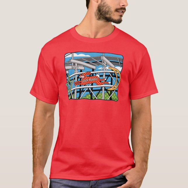 Jack Rabbit Roller Underlägg T Shirt (Framsida)
