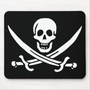 Jack Rackam Pirat Flagga Musmatta