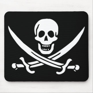 Jack Rackam Pirat Flagga Musmatta