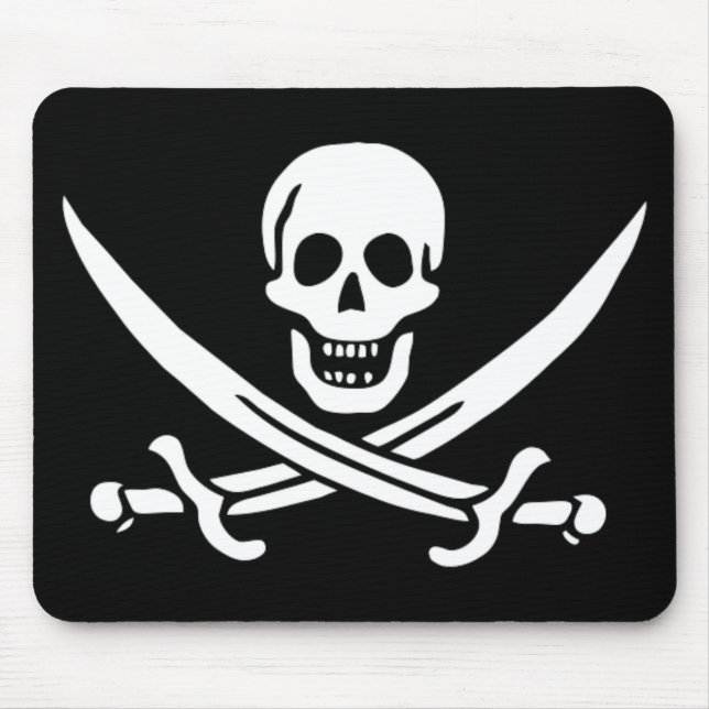 Jack Rackam Pirat Flagga Musmatta (Framsidan)