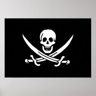 Jack Rackham; Jolly Roger Flagga; Pirat Poster