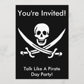 Jack Rackham Pirat Inbjudan