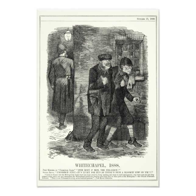 Jack Ripper-Whitechapel, 1888 Fototryck (Framsidan)