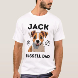 jack russel älskare citat: jack russell pappa t shirt