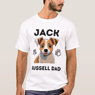 jack russel älskare citat: jack russell pappa t shirt
